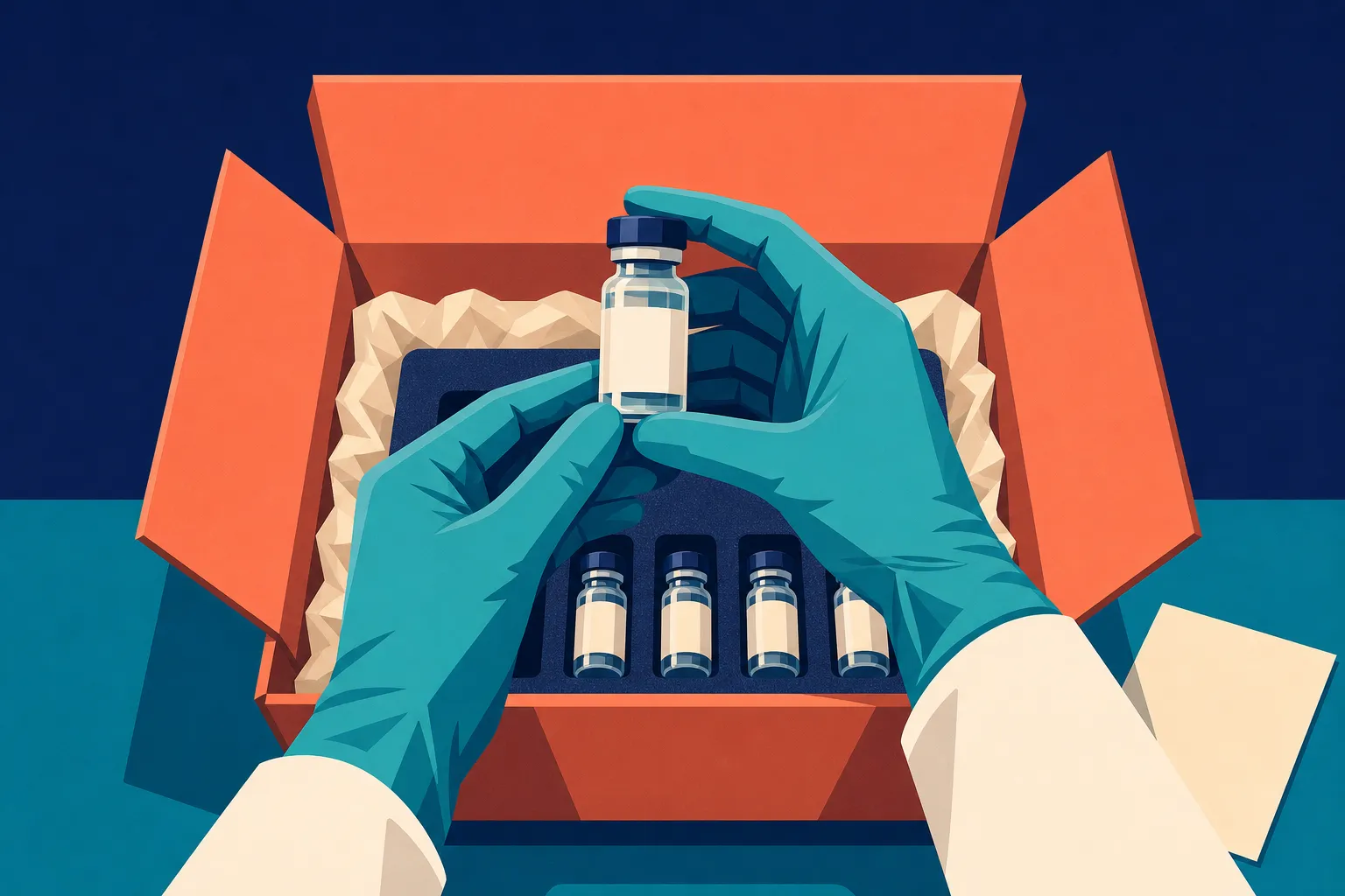 The name retatrutide on the packaging does not confirm the product’s ingredients, concentration, or sterility