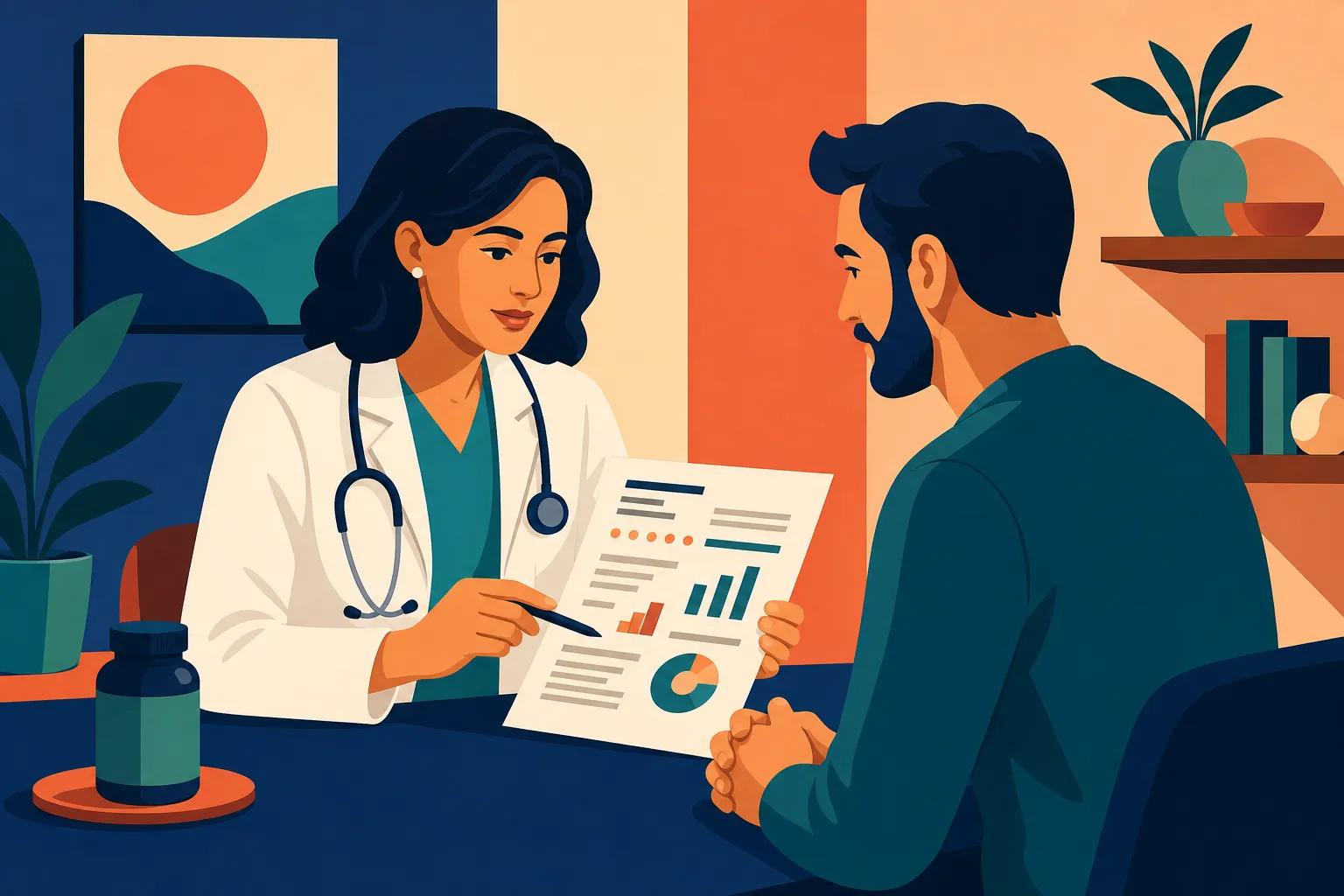 A 25(OH)D test helps a doctor choose a vitamin D regimen when there is a risk of deficiency